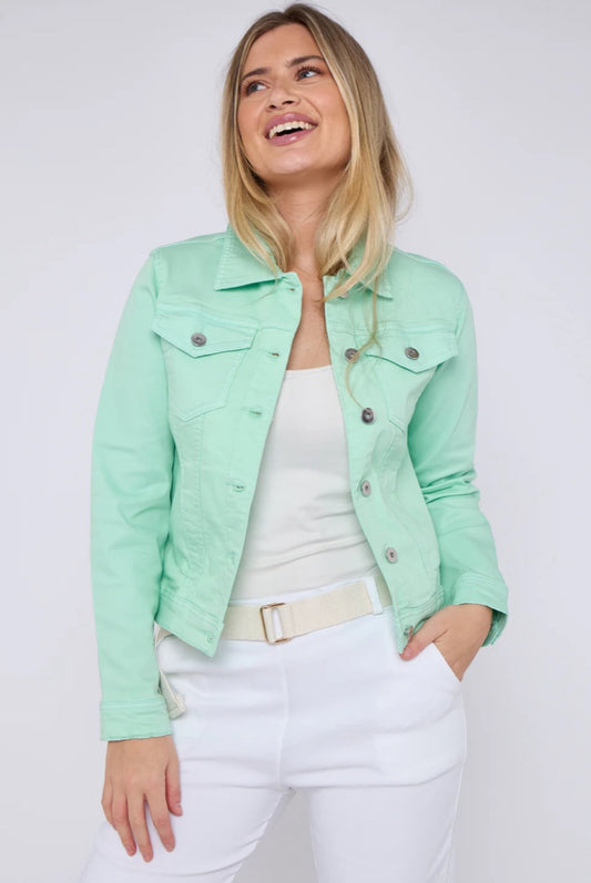 Bird Egg Green Jean Jacket